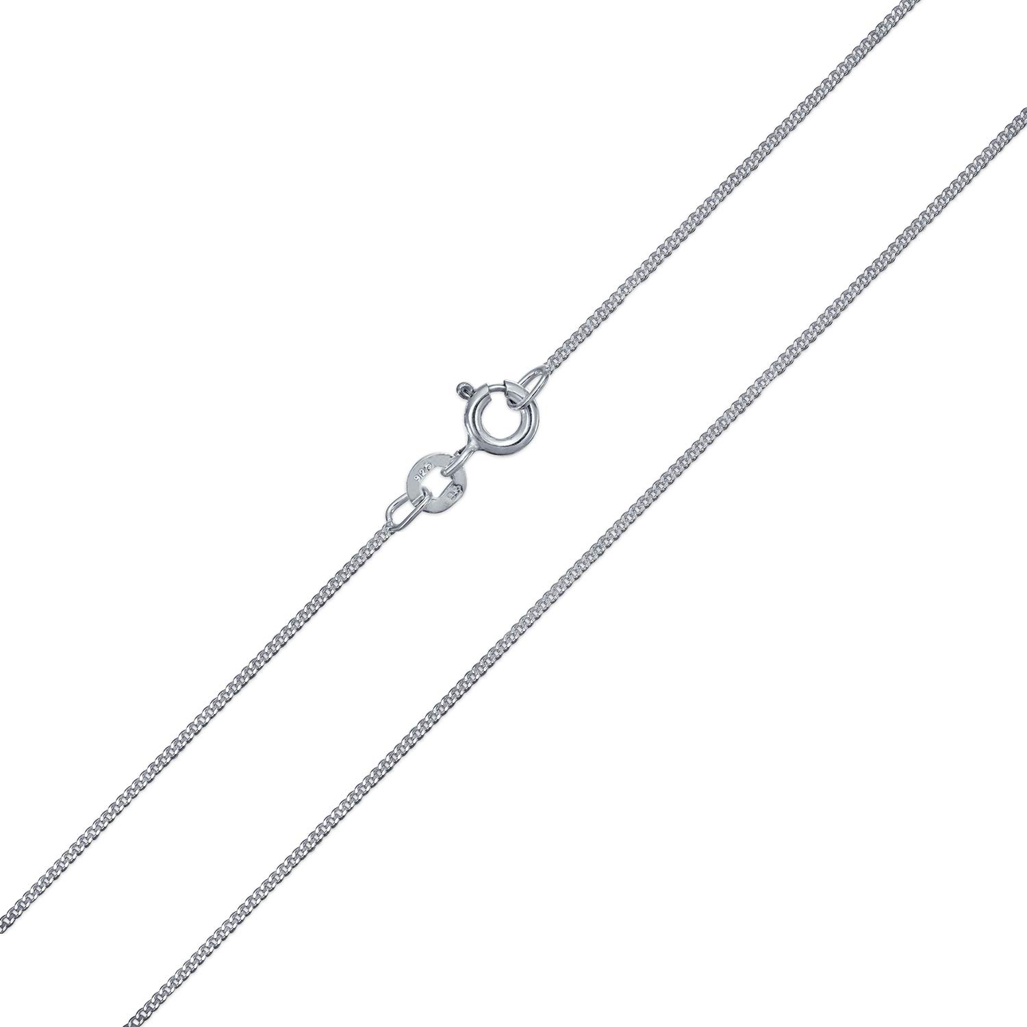 Bling Jewelry Unisex Thin 2MM Strong Simple Miami Cuban Curb Chain Necklace For Women Men .925 Sterling Silver 18 Inch โ image 1
