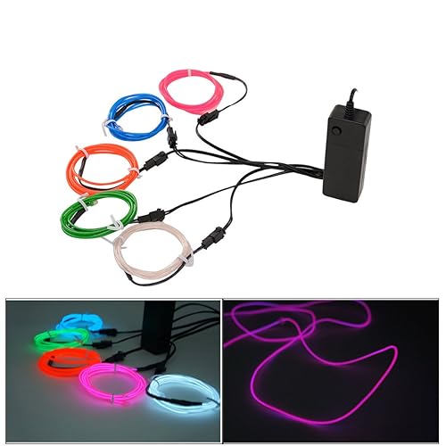 9ft Blue Neon Glowing Strobing Electro Luminescent Wire (EL Wire