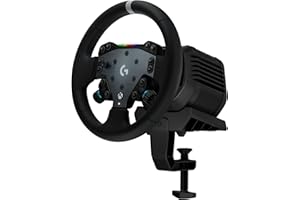 Logitech G RS50 System, 3-Piece Sim Racing Steering Wheel Setup - RS50 Wheel base with 8 Nm Direct Drive, RS Wheel Hub with 1