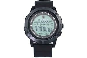 EMVANV Referee Timer, Countdown Soccer Stopwatch Match Game Digital Referee Watch for Sports Game (Black)