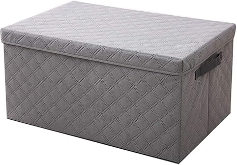 Amazon 収納ケース 押入れ 60 40 30 生地 取っ手付き 収納箱 持ち運び収納ケース おもちゃ箱 おもちゃばこ オモチャ箱 収納バスケット すき間 子供部屋 コミック 雑誌 絵本 Cd Dvd グレー お洒落 無地 インテリア 引っ越し 衣替え 収納ケース ボックス オンライン通販