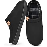 Memory Foam Mens Slippers Slip-On Comfy House Slippers for Men Indoor Outdoor Non-Slip Warm Winter Men’s Bedroom Slippers Size