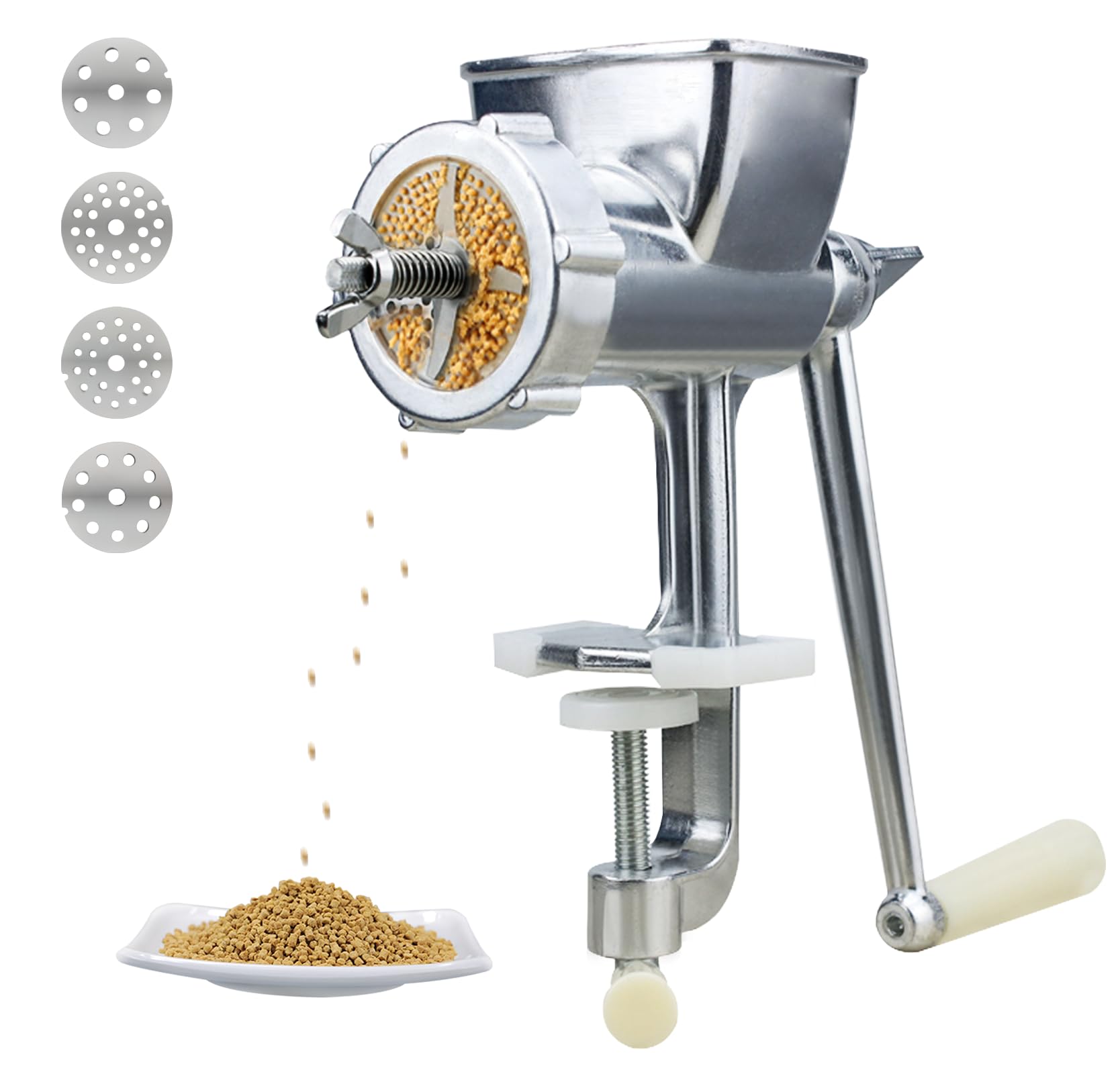 Photo 1 of YUCHENGTECH Manual Birds Fishing Bait Granulator Pelleter Manual Bird Food Pellet Maker Animal Pet Food Pellet Mell for Parakeet Canary Chicken Fish with 1.5mm/2mm/2.5mm/3mm Molds