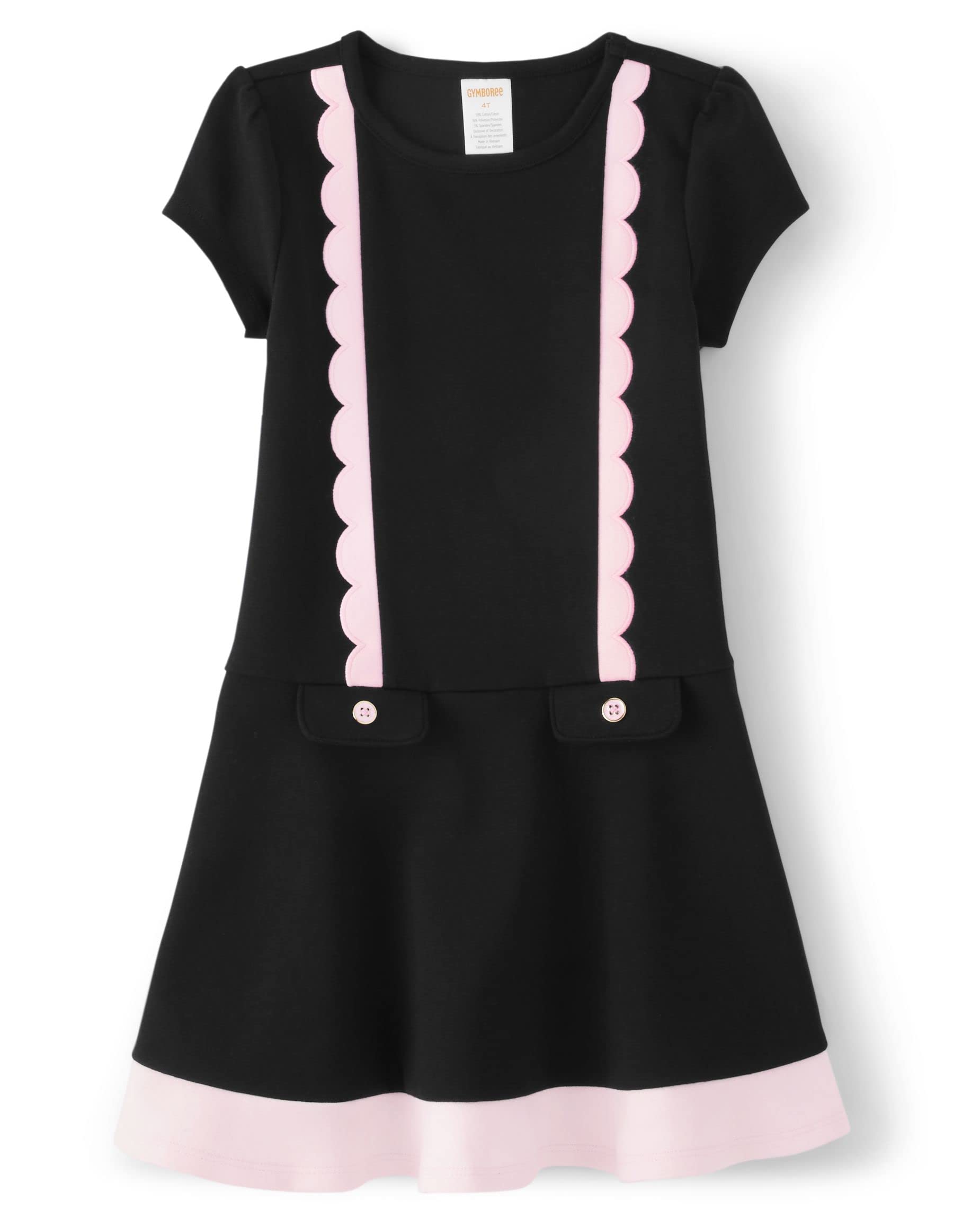 Gymboree,and Toddler Short Sleeve Holiday Dresses,Black,6