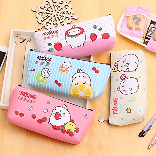 Katoot@ cute molang rabbit pencil case for girls kawaii…