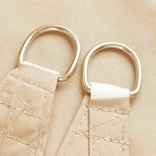 LINGKY Sonnensegel Sonnenschutz Polyester Windschutz Wasserabweisend Atmungsaktiv Wetterschutz 90% Beschattung, für… – Bild 5