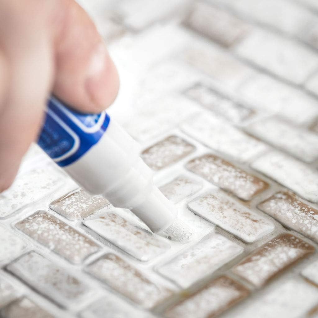 Grout Pen White - Ideal to Restore The Look of Tile Grout Lines - White Grout Marker - 