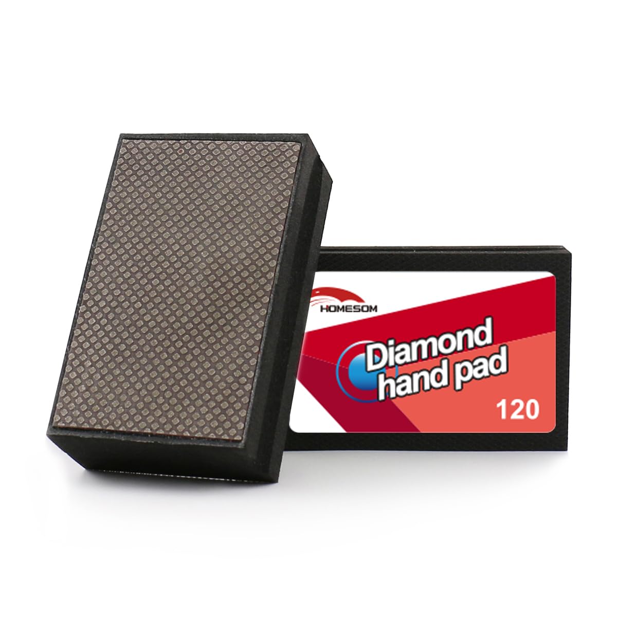 HOMESOM Electroplated Diamond Hand Polishing Pads 120 Grit Glass Grinding Pad Stone Marble Ceramic Hand DIY Tool