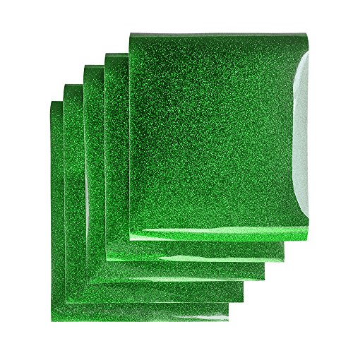 12" x 10" glitter heat transfer vinyl (5 shee…