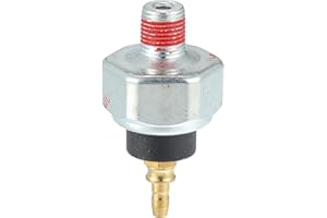 Motoforti Engine Oil Pressure Sensor, for Honda Accord 1984-2007, Plastic Metal, No.37240PT0014, Black Silver Tone