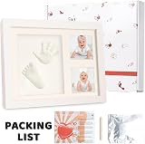 GEMMAHW Baby Handprint Footprint Kit Memory Art Picture Frame Nursery Decor view 7