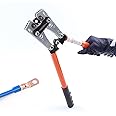 Yangoutool Battery Terminal Cable Crimping Tool AWG 1/0, 2, 4, 6,8,10 for Electrician Wire Lug Crimper for Heavy Duty Large Gauge Electrical Connector Copper Ring Butt Car Vehicle Maintenance