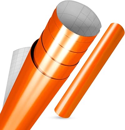 vgoltd Glossy Self-Adhesive Vinyl Wrap Orange 60x200 cm