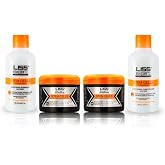 Liss Expert Stem Cells Smoothing Treatment 16.9 oz Kit - with salt free shampoo and conditioner for LONG hair application