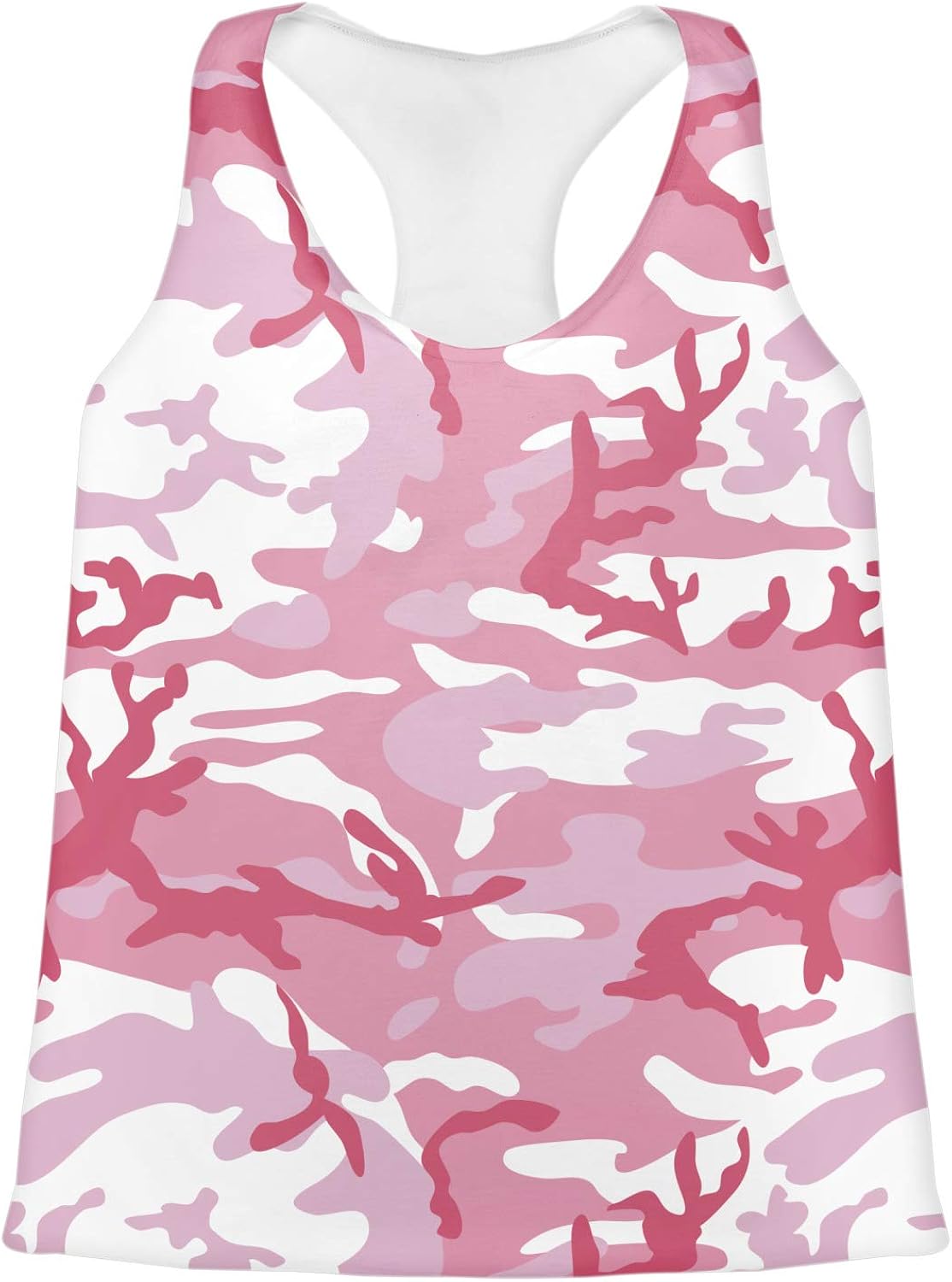 Pink Camo Womens Racerback Tank Top (Personalized) Clothing