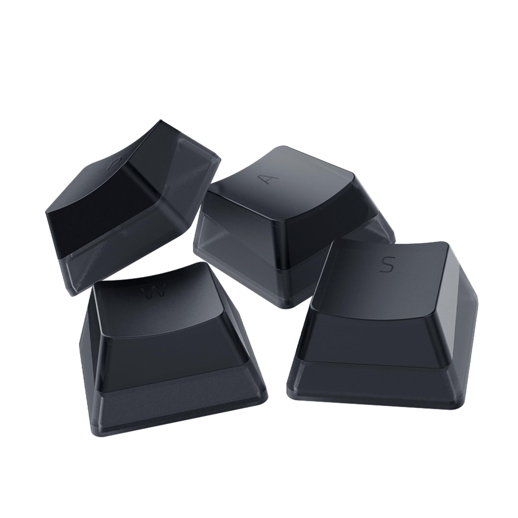 Razer Phantom Pudding Keycap Upgrade Set - Optomechanical Switches from Razer (Translucent Sides, Bottom-Lasered Letters, Keycap removal Tool and Stabilizers) US & UK Layout | Black