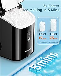 Ice Makers Countertop Nugget Ice Cubes, Portable
