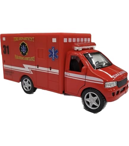 Amazon.com: Hot Wheels 2022 - HW Rapid Response - Red Ambulance 5