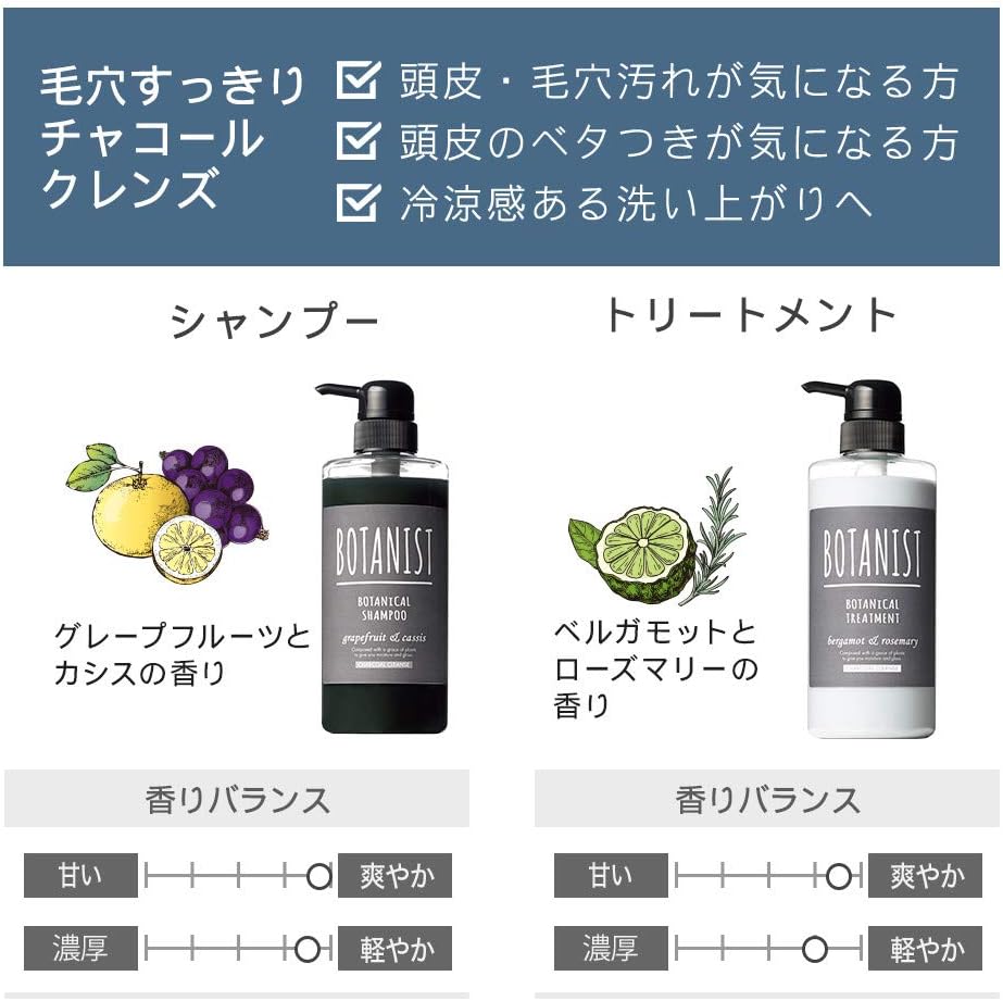 Amazon Botanist ボタニスト ボタニカルシャンプー チャコールクレンズ Botanist ボタニスト シャンプー 通販