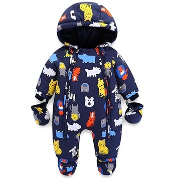 boys footless snowsuit