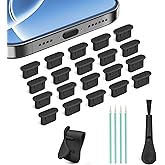 Silicone USB C Dust Plug,4-in-1 27 Pack Type C Anti Dust Plug Cleaning Tool Set,USB C Plug Cover Charging Port Protector for 