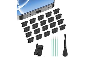 JOREMX Silicone USB C Dust Plug,4-in-1 27 Pack Type C Anti Dust Plug Cleaning Tool Set,USB C Plug Cover Charging Port Protector for iPhone 15/16/Samsung Galaxy/One Plus/Google Pixel/All USB C-Port Devices