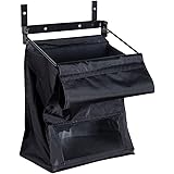 Indoor Wall Mount Mail Catcher Bag Door Slot Post Box Basket Mail Boxes Organizer Security Black (M)