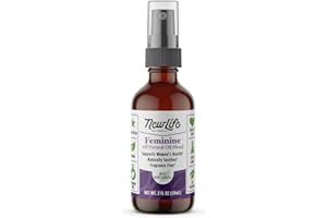 NewLife Naturals Menopause Support Deodorant Vulva Spray for Itching, Irritation, and Vaginal Dryness - Intimate Feminine Moisturizer Oil with Olive Oil, Lemongrass and More - PH Balance 2 oz
