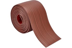 OLYCRAFT Brown Floor Transition Strip 6.7ft x 3 inch Self-Adhesive PVC Trims Laminate Strip Flat Divider Carpet Threshold Tra
