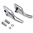 XKMT- Short Hand Brake Lever (Chrome) Replacement of Motorcycle Parts Compatible with Harley 2008-2013 Touring Trike Motorcycle Aluminum Replacement [P/N: MT241-026ST-CD]