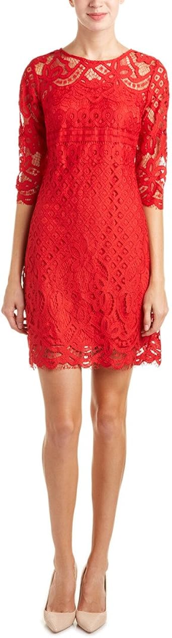 amazon red lace dress