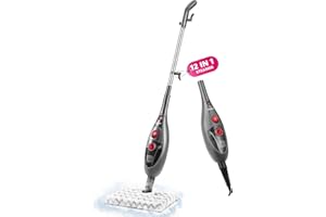 Moolan 12 in 1 Steam Mop for Hardwood Floors,Detachable Mop Steam for Floors,Floor Steamers for Hardwood and Tile, Handheld Steamer Mop,Multipurpose Steam Cleaner