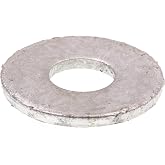 Prime-Line 9080198 Flat Washers, USS, 1/2 In. X 1-3/8 In. OD, Hot Dip Galvanized Steel (50 Pack)