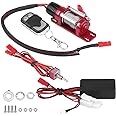 Woyisisi RC Car Winch, 1/10 Scale RC Model Vehicle Crawler Car Accessory Metal Winch with Remote Controller