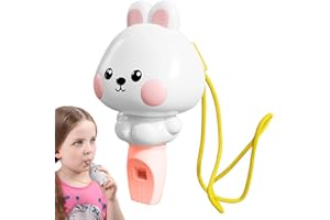 Toy Whistle for Kids, Rabbit Noise Maker with Lanyard, Creative Whistle, Fun Noise Maker Toy, Music Instrument for Boys and G