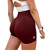 TRYTO Easy Seamless Scrunch Effortless Shorts Workout Rosewood, Small