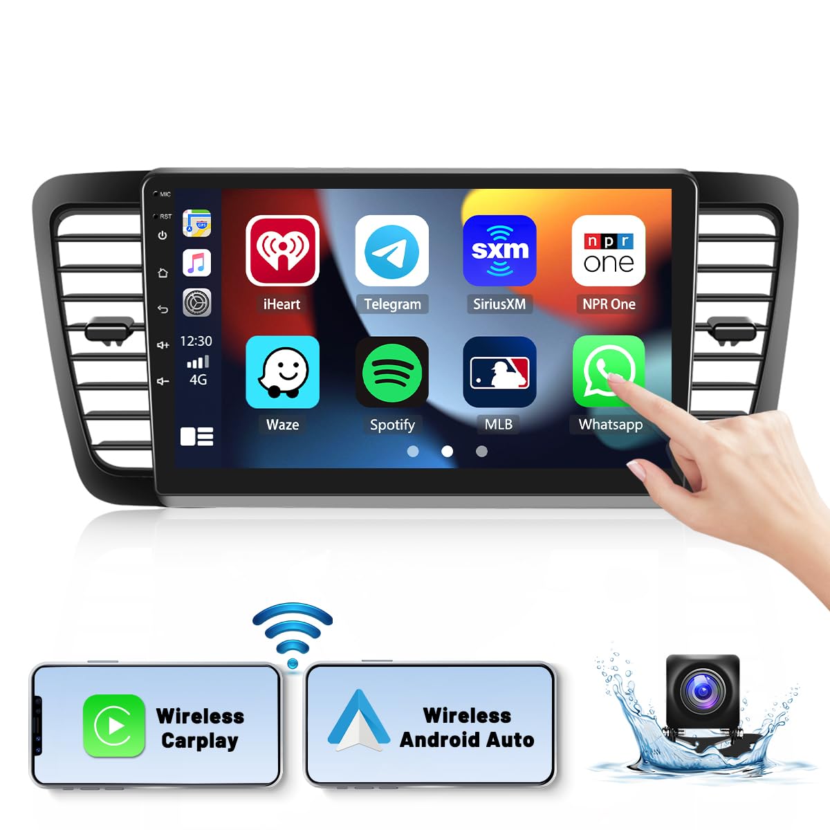 Photo 1 of [HiFi] Android 15 Car Stereo for Subaru Legacy Outback 2003-2009, Hikity 9 Inch Touch Screen Car Radio for Outback Wireless Carplay Android Auto GPS/5G WiFi/Bluetooth Mirror Link SWC Backup Camera+Mic