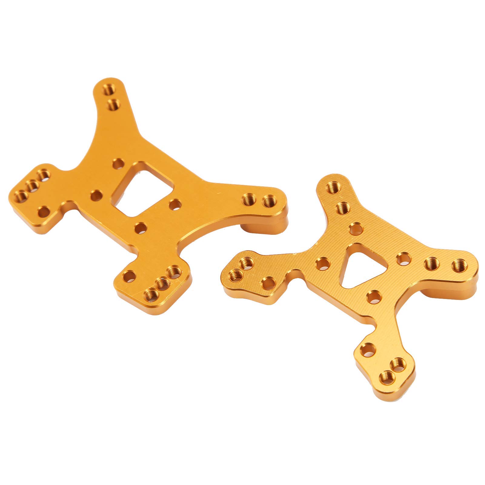 VGEBY RC Shock Tower, Front and Rear Metal Shock Plate RC Front and Rear Shock Tower Damper Kit Upgrade Parts compatible with Wltoys 144001 1/14 RC Car