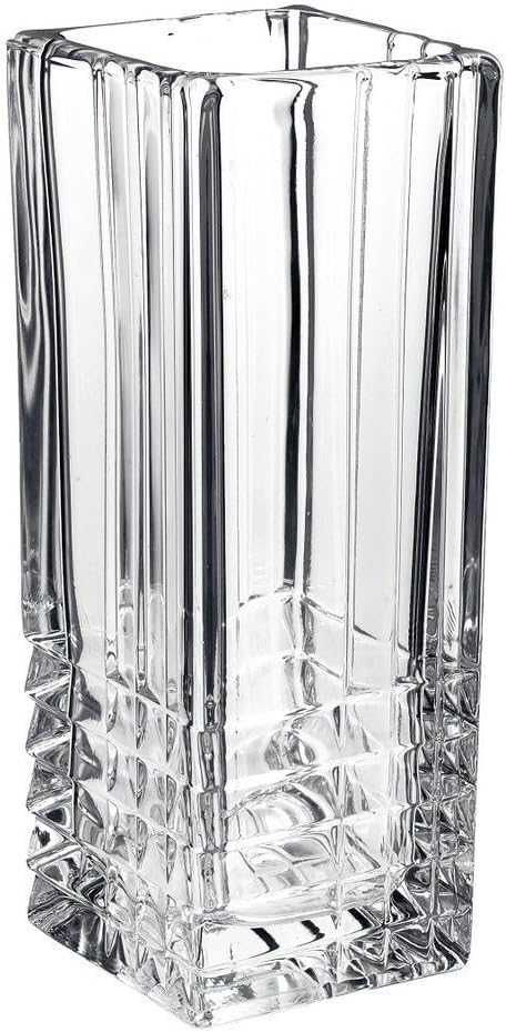 Bormioli Rocco Clear Heavy Glass Flower Vase Decoration Home Wedding Decor New, Square