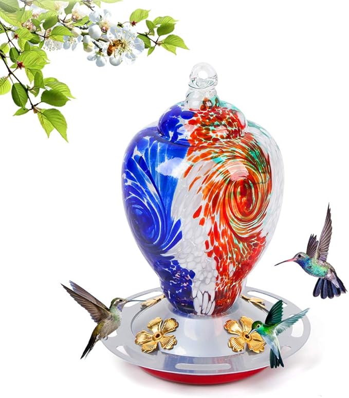 Hummingbird Feeders for Outdoors, 28 Ounces Nectar Bird