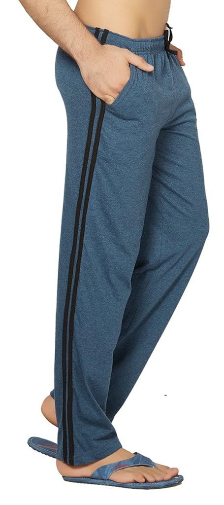 clifton men's coloured track pants - navy melange