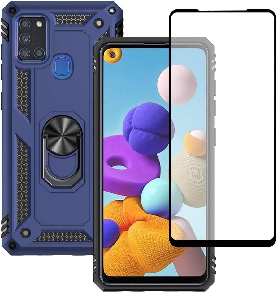 Yiakeng Case for Samsung Galaxy A21s, Samsung A21s Case, and Screen Protector