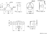 Hafele 120N Cabinet Lid Stay Hydraulic Gas Strut Support - Pack of 4 view 5