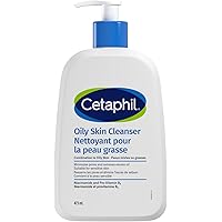 Cetaphil Oily Skin Cleanser (473ml) - Gentle Foaming Daily Facial Cleanser, Ideal Face Wash for Sensitive, Acne Prone, Combin