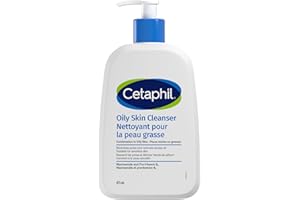 Cetaphil Oily Skin Cleanser (473ml) - Gentle Foaming Daily Facial Cleanser, Ideal Face Wash for Sensitive, Acne Prone, Combin