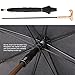 Kobold Classic Windproof Cane Umbrella 2 in 1 Walking Stick Umbrella Extra Large Oversize for Assisting Outdoor Hiking Climbing