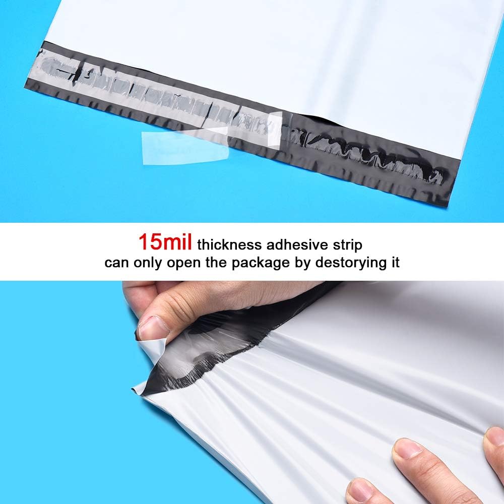 Fu Global 24X24 Inches White Poly Mailers Envelopes Shipping Bags Self Adhesive Waterproof Postal Bags (50pc) : Office Products
