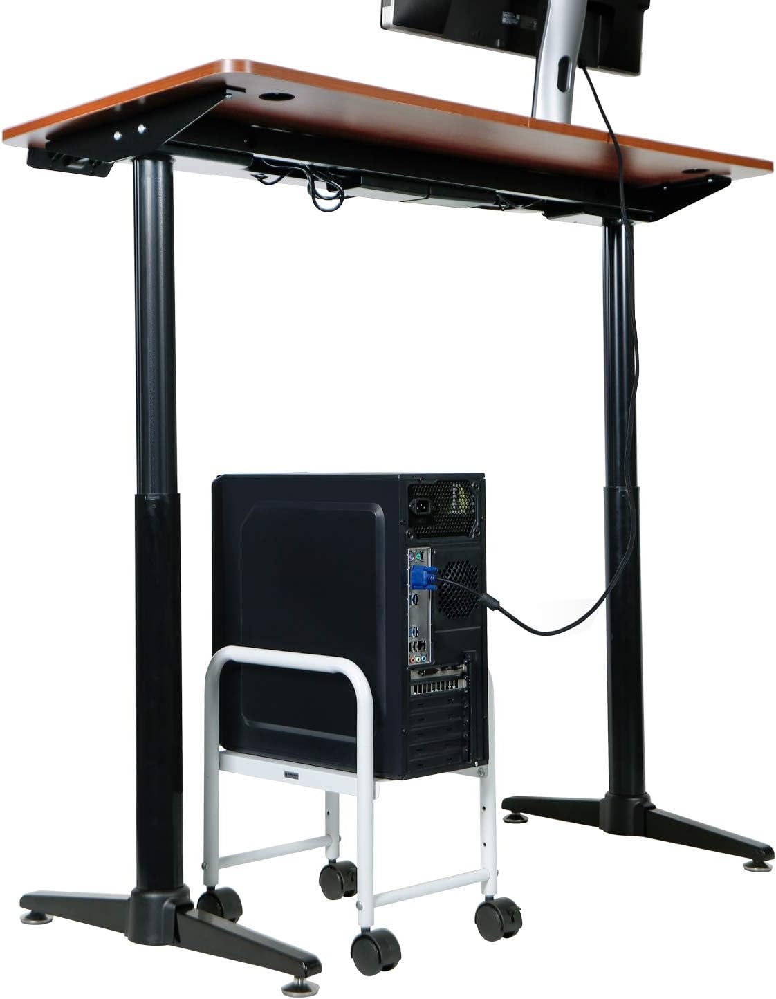 Tower Rollwagen Computer Pc Desktop Universal Roll Wagen Stander