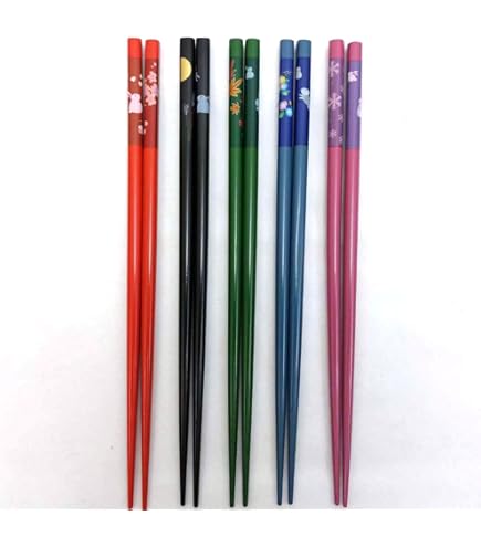 Amazon.com: JapanBargain Brand 5 Pair Bamboo Chopsticks Gift