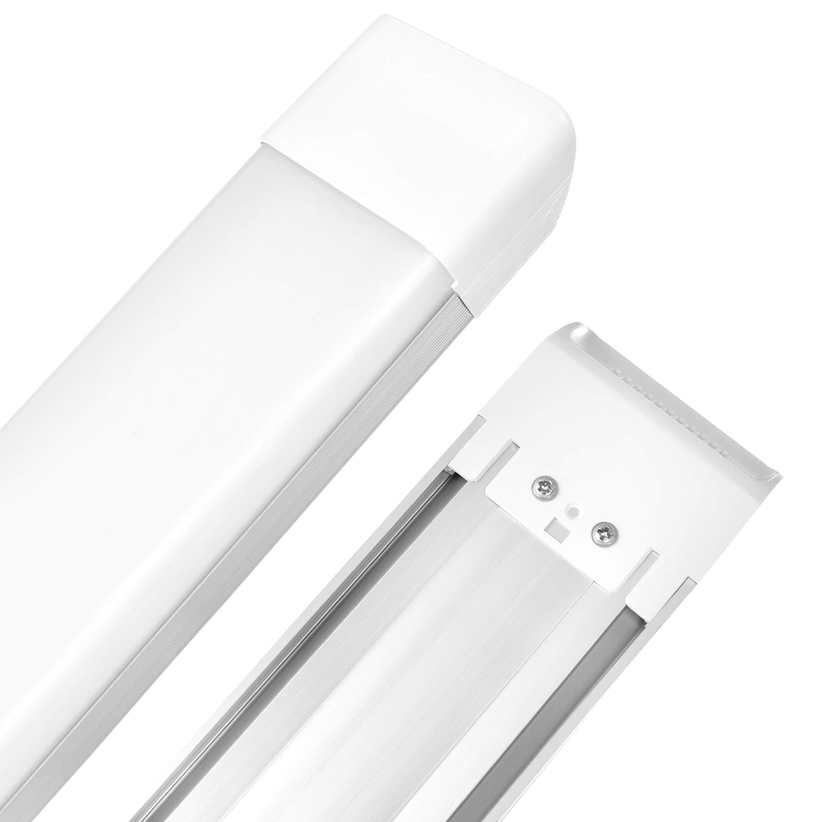 T10 LED Batten Light 90CM, 48W Adjustable Color Temperature 3000K 4000K 6500K LED Integrated Light, 4800LM Energy Saving LED Fluorescent Tubes for Office, Living Room, Kitchen, Bedroom